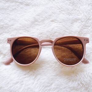 Paige Pink Round Sunglasses